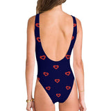 Donut Heart One Piece High Cut Swimsuit - Jamgoods .net