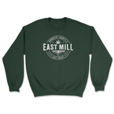 East Mill Stamp Logo Unisex Forest Green Sweatshirt