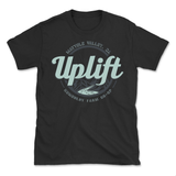 Uplift Logo Mens Unisex Black Tee Softstyle