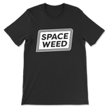 SPACE WEED Logo Unisex Black T-Shirt