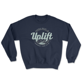 Uplift Logo Unisex Navy Crewneck Sweatshirt