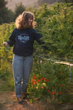 Uplift Logo Unisex Navy Crewneck Sweatshirt