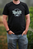 Uplift Logo Mens Unisex Black Tee Softstyle