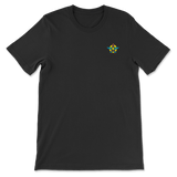 Five Sisters Farm Logo Pocket C.Dryer Totem Back Black Tee