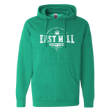 East Mill Bball Logo Unisex Kelly Green Hoodie